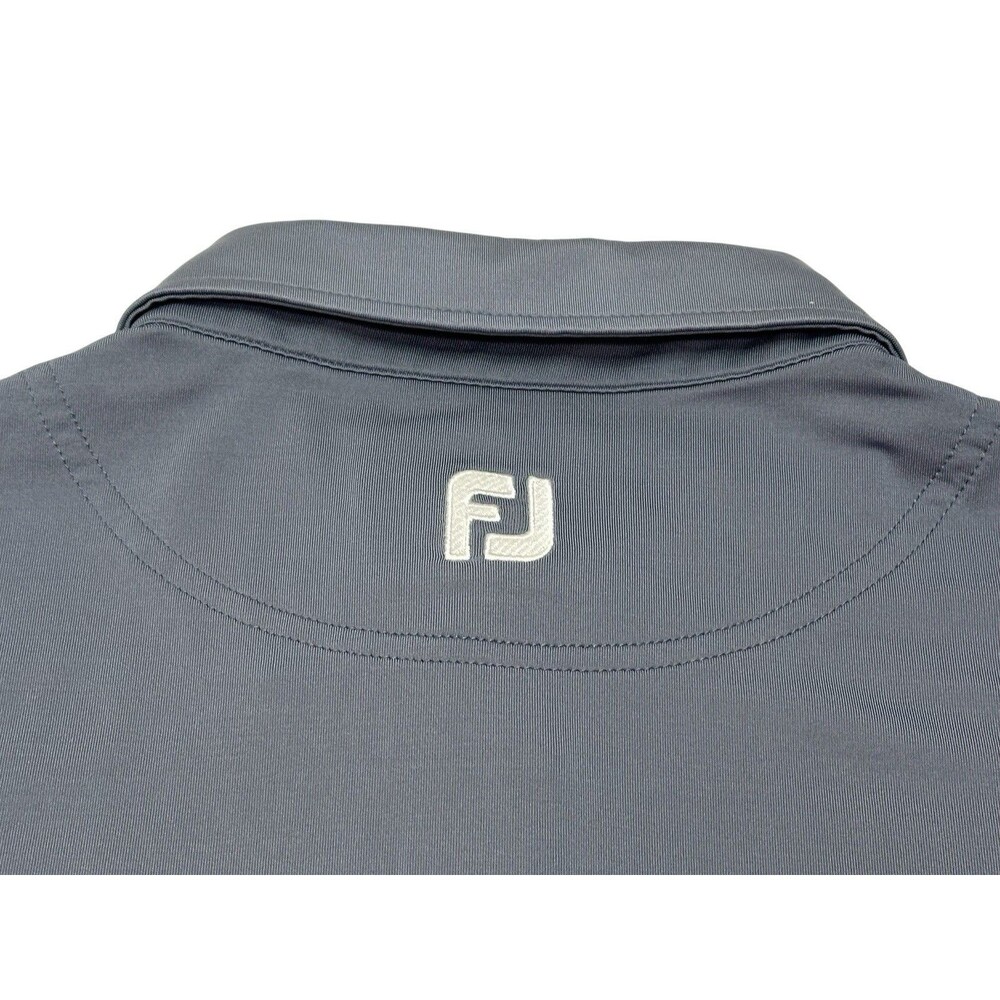 Men's FootJoy Engineered Heather Pinstripe Lisle Performance Golf Polo Large - Picture 10 of 10